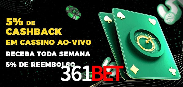 Promoções do cassino ao Vivo 361bet